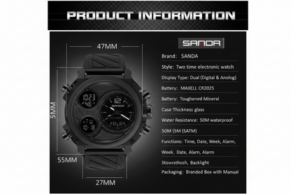 Reloj SANDA 3002 Original (Diesel)